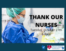 Thank Our Nurses: Tuesday, October 27th, 6-8pm